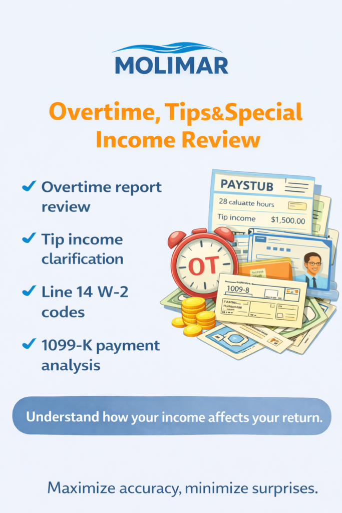 Overtime Tips Special Income