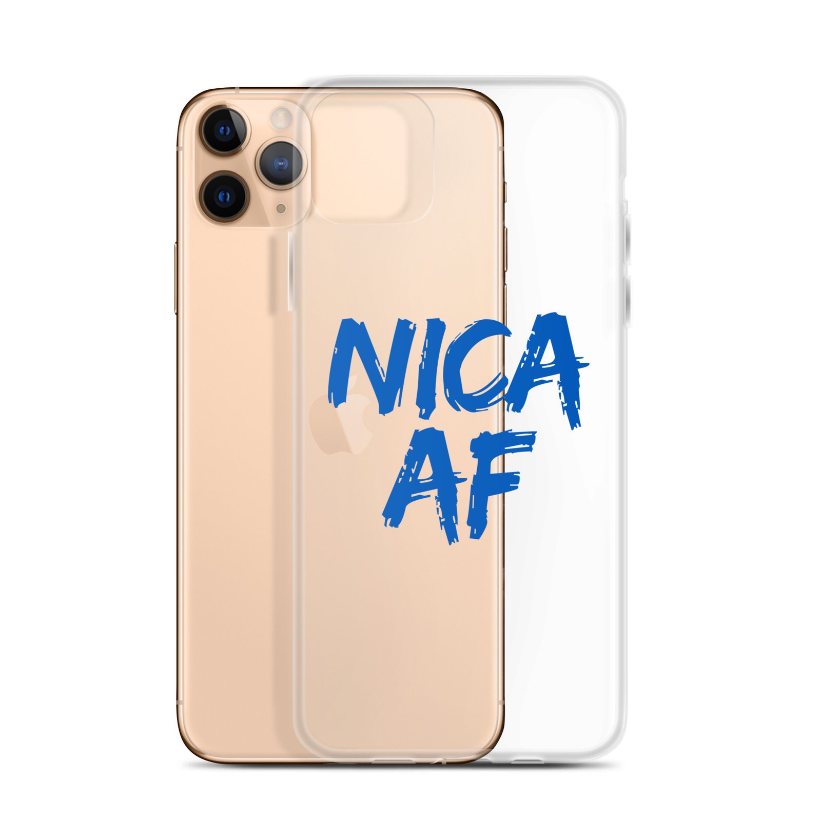 Clear Case for iPhone®- NICA AF Funny - Image 2