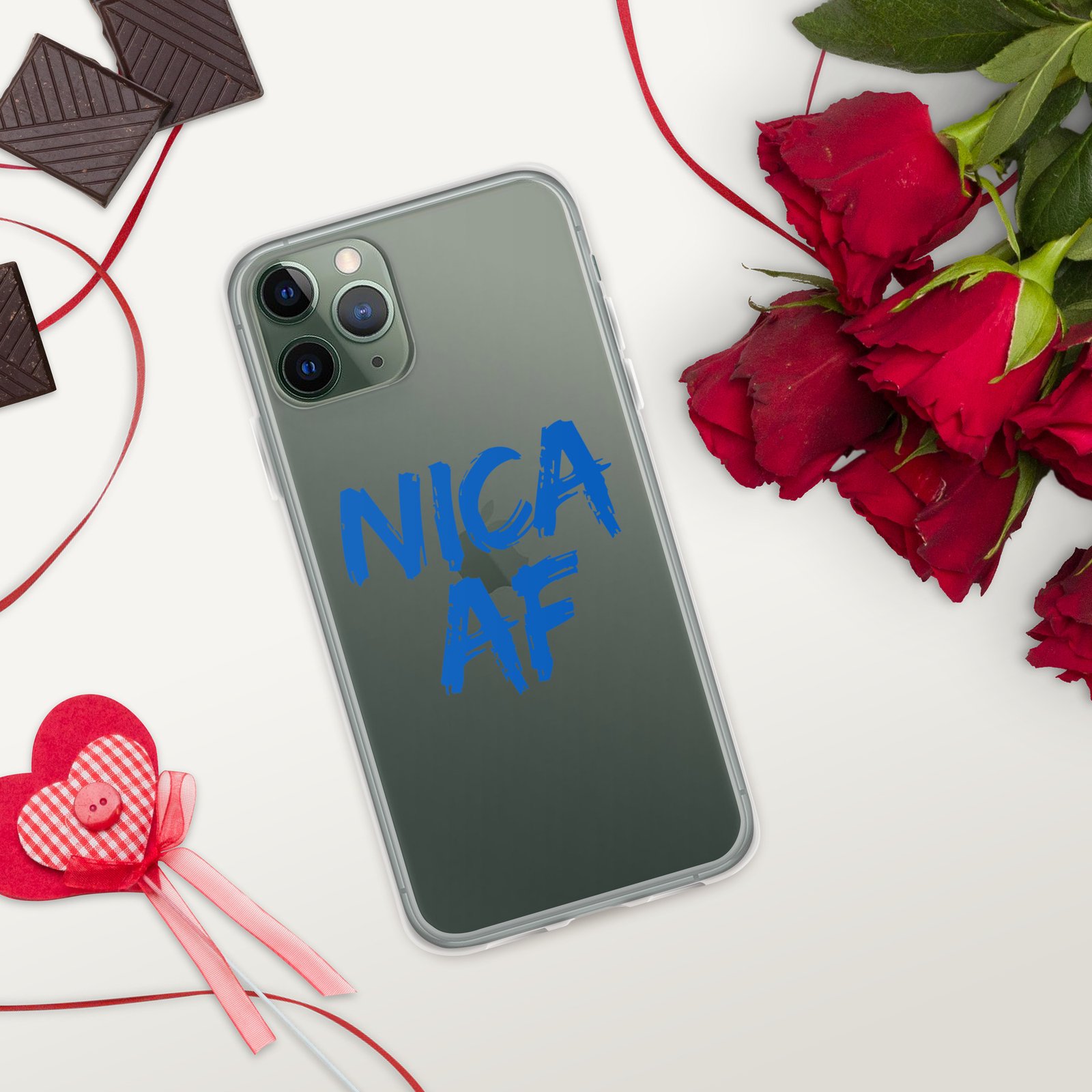 Clear Case for iPhone®- NICA AF Funny - Image 6