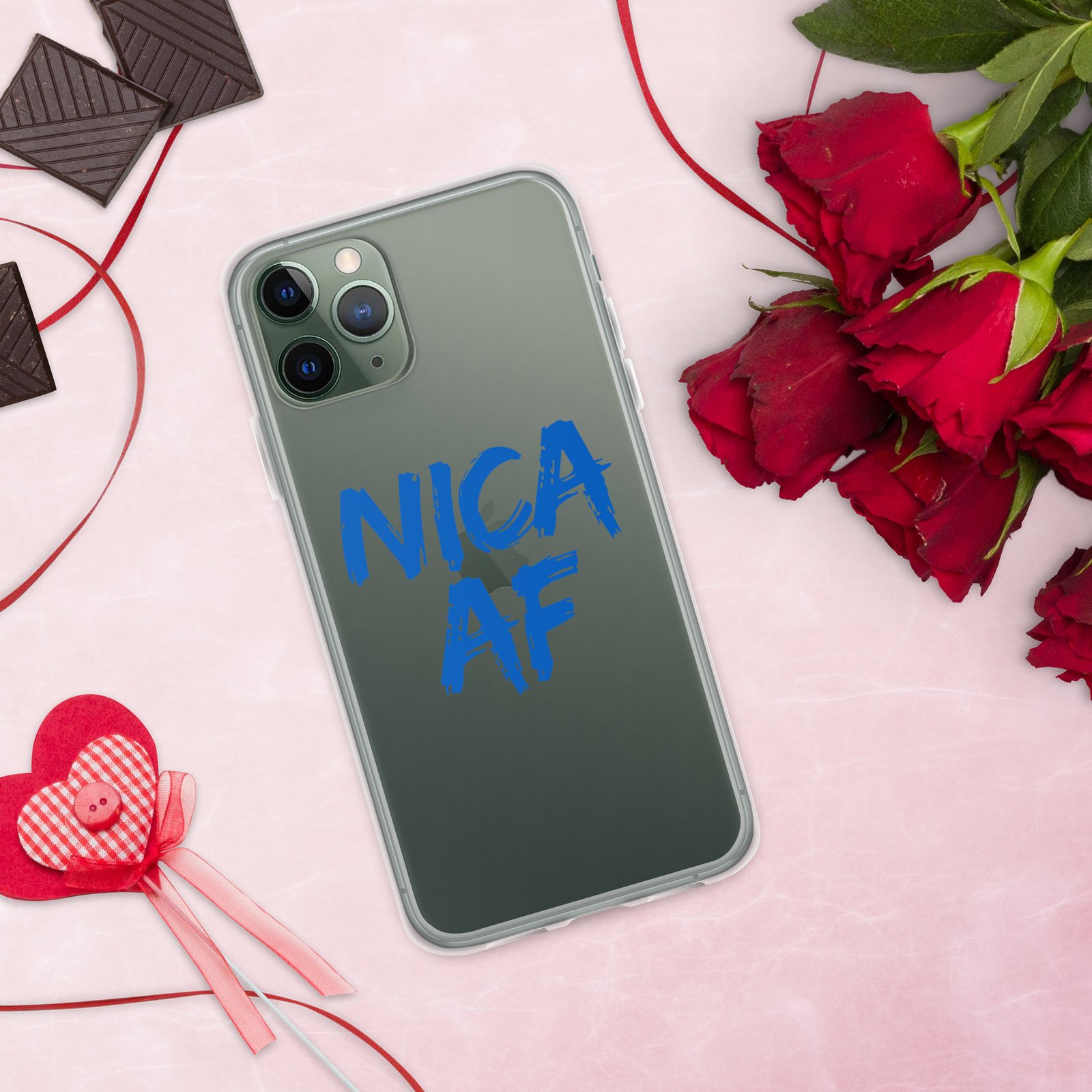 Clear Case for iPhone®- NICA AF Funny - Image 5