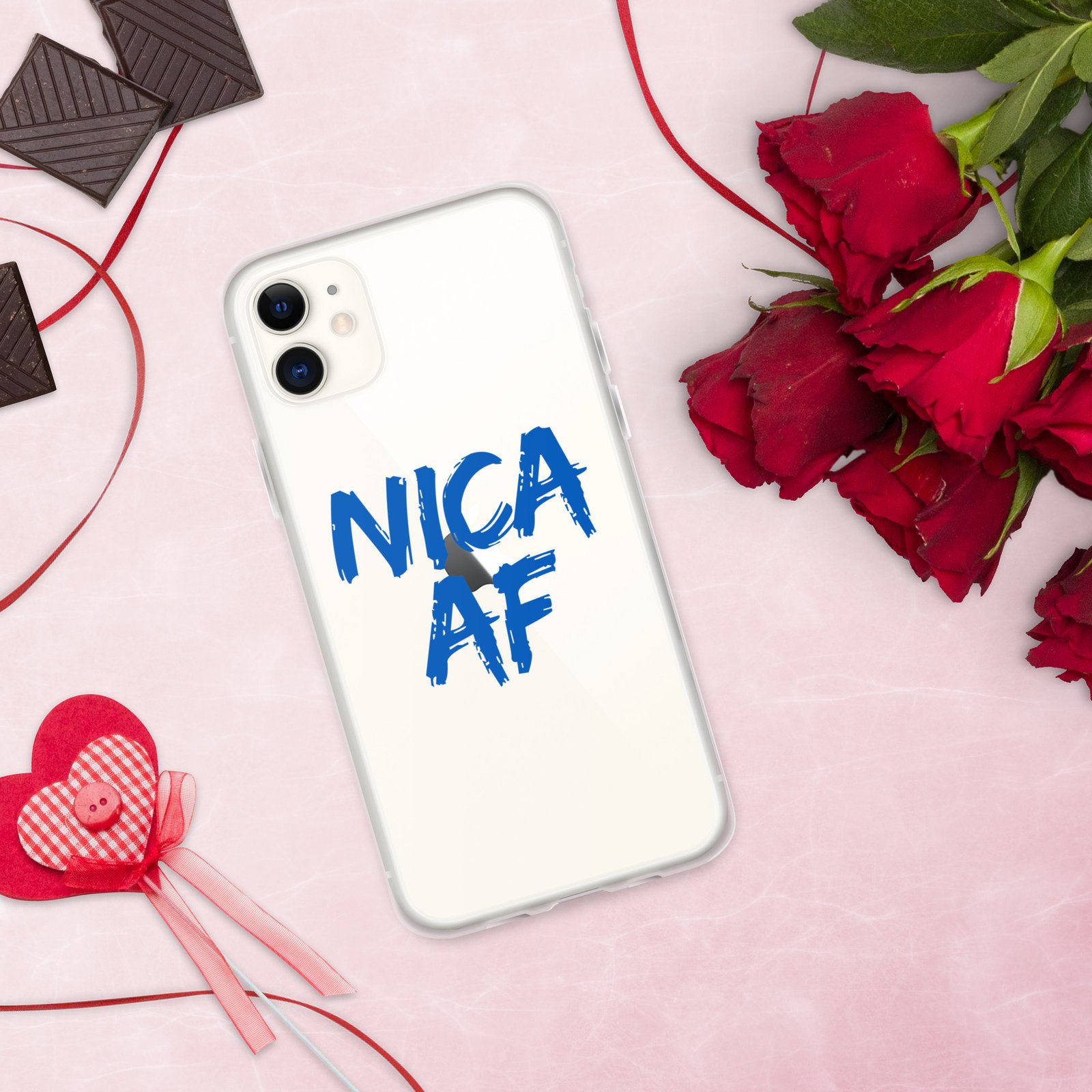 Clear Case for iPhone®- NICA AF Funny - Image 7