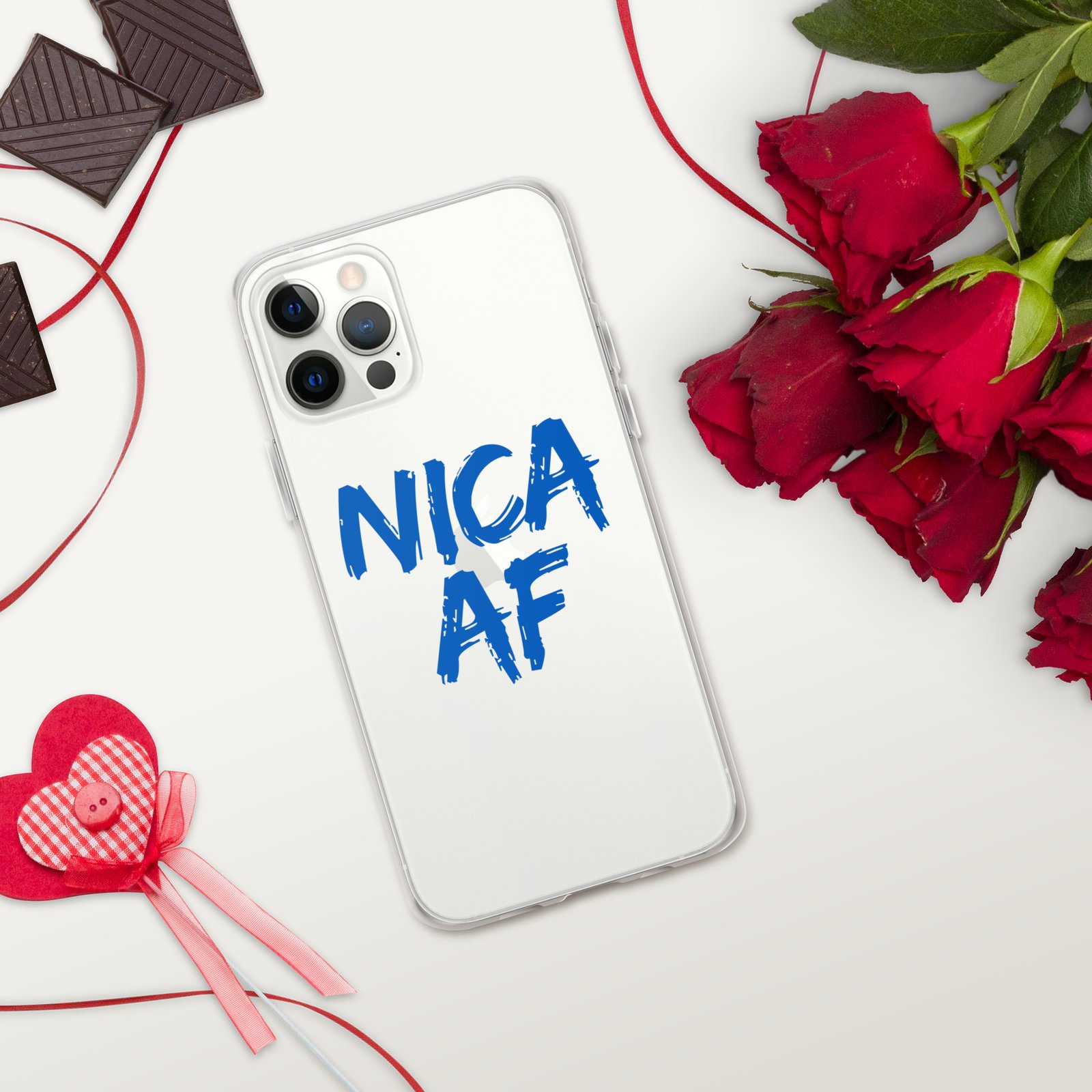 Clear Case for iPhone®- NICA AF Funny - Image 21
