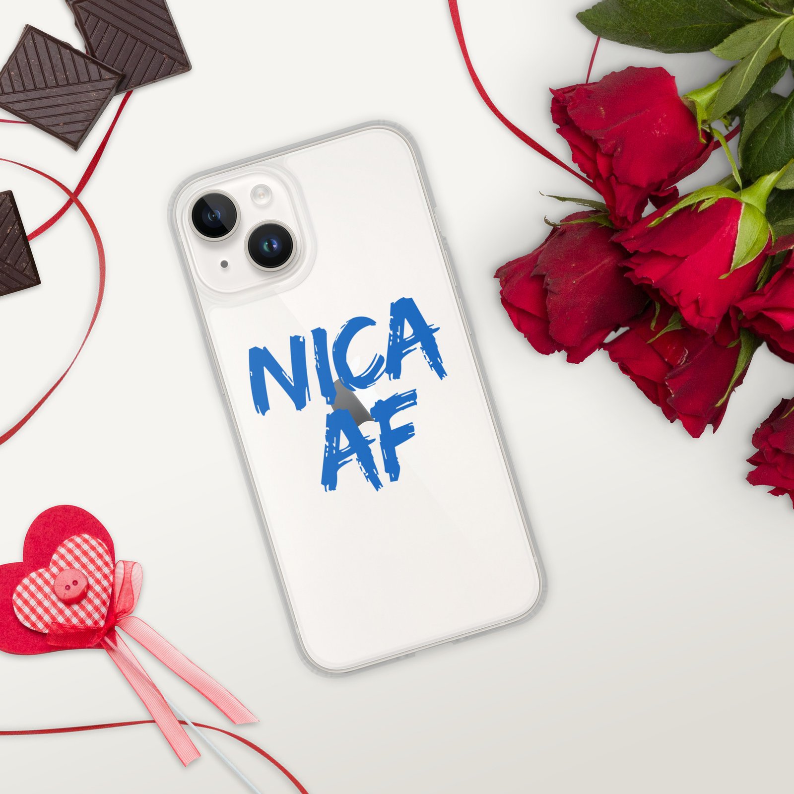 Clear Case for iPhone®- NICA AF Funny - Image 32