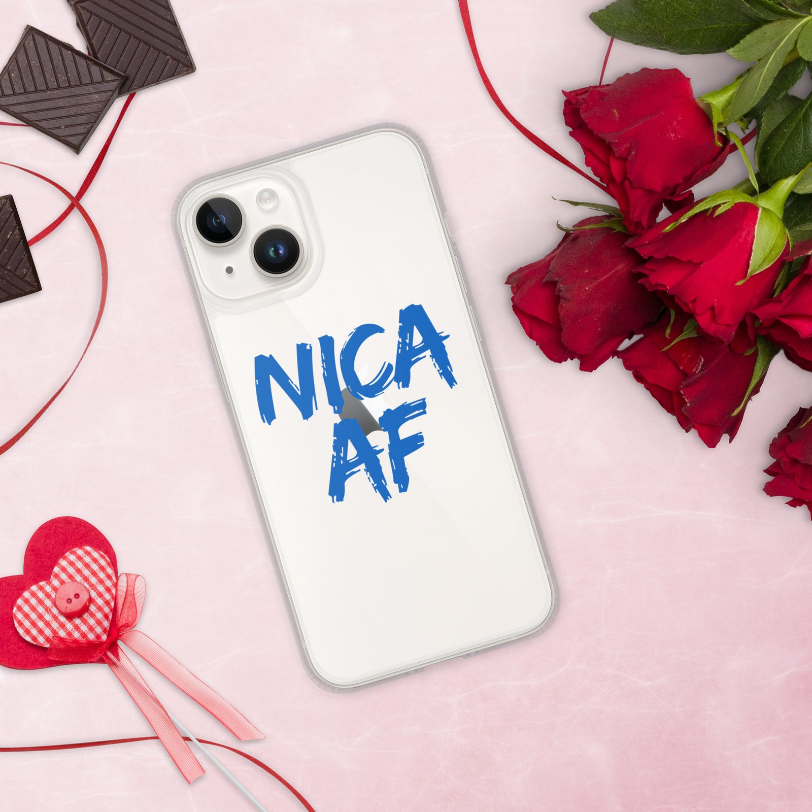 Clear Case for iPhone®- NICA AF Funny - Image 31