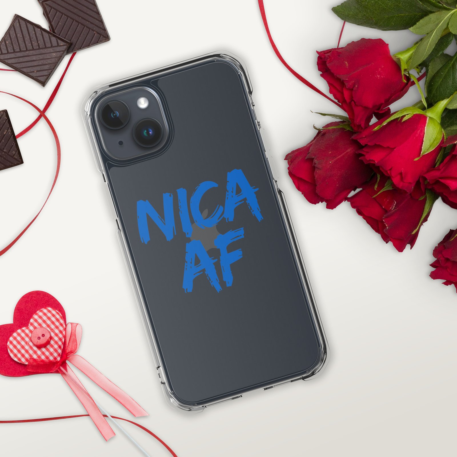Clear Case for iPhone®- NICA AF Funny - Image 40