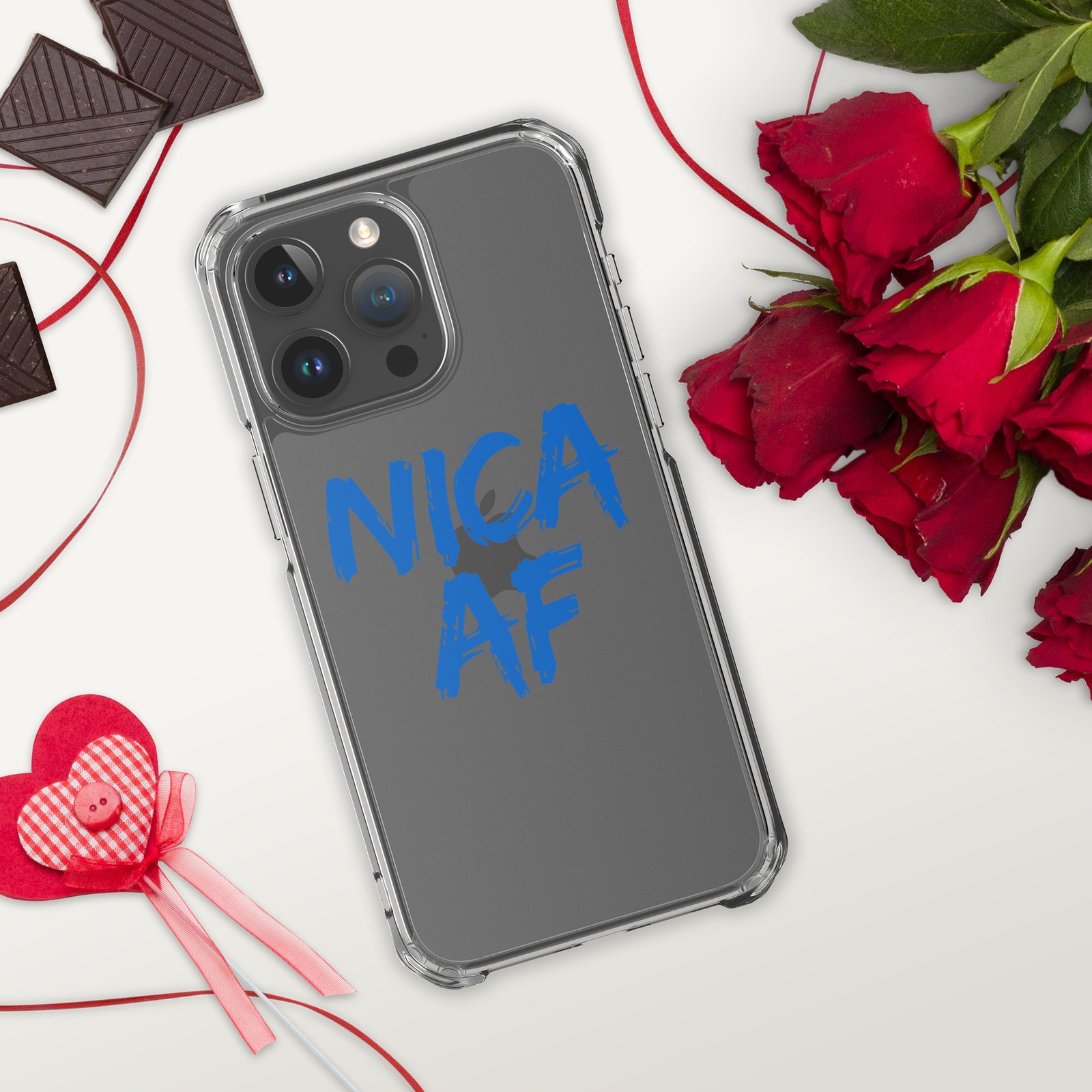 Clear Case for iPhone®- NICA AF Funny - Image 38