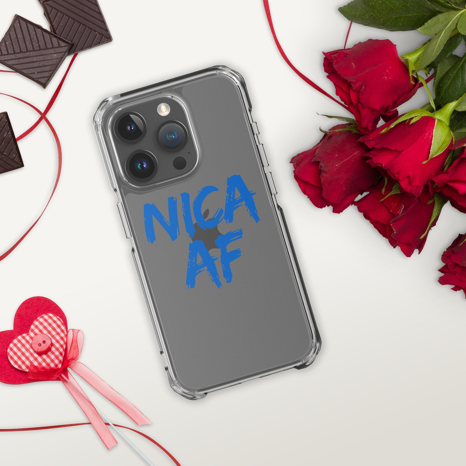 Clear Case for iPhone®- NICA AF Funny - Image 36