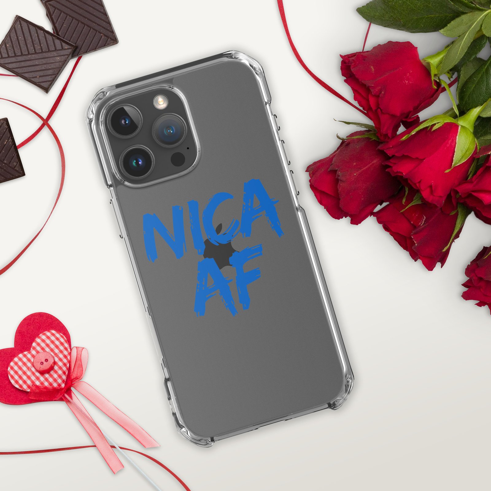 Clear Case for iPhone®- NICA AF Funny - Image 42