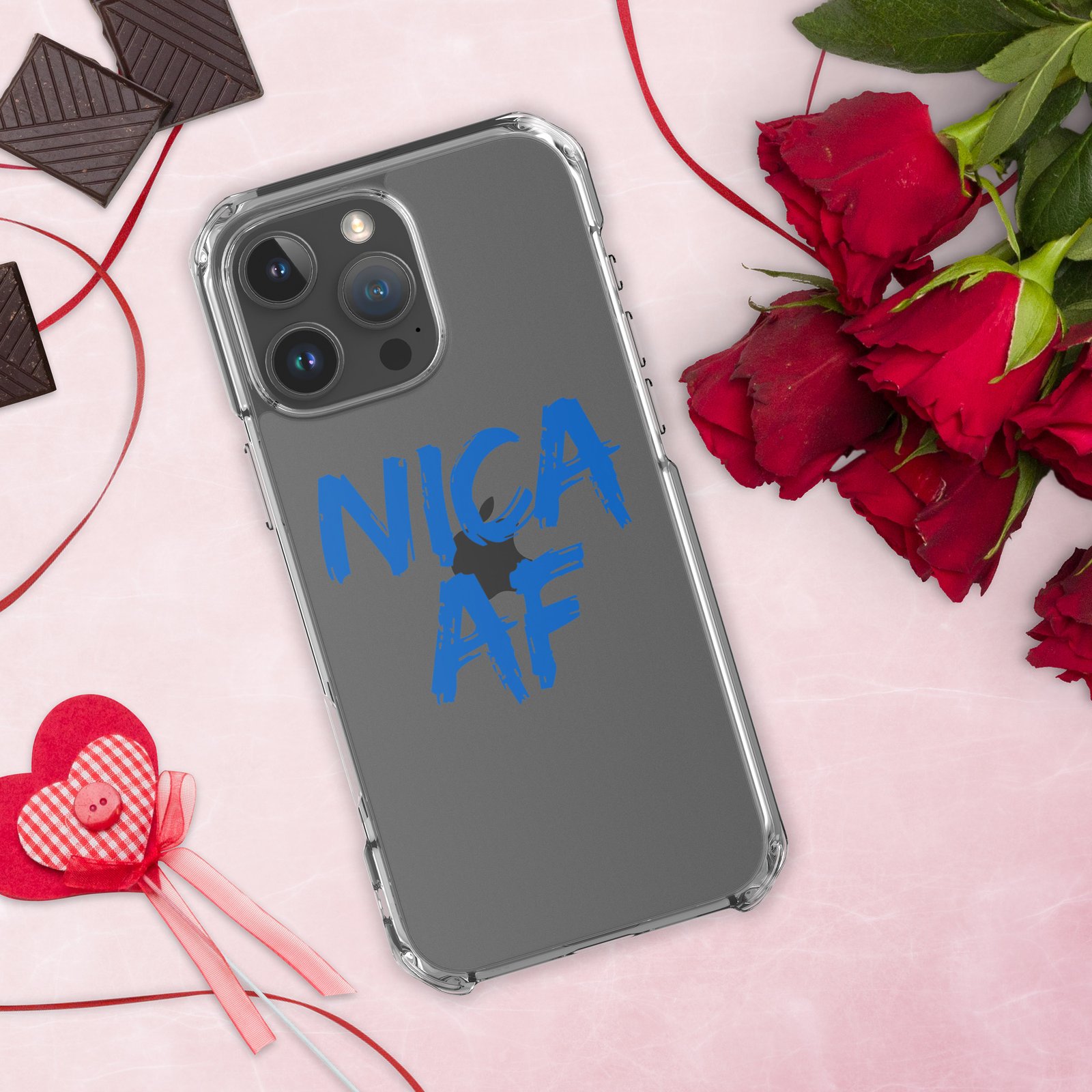 Clear Case for iPhone®- NICA AF Funny