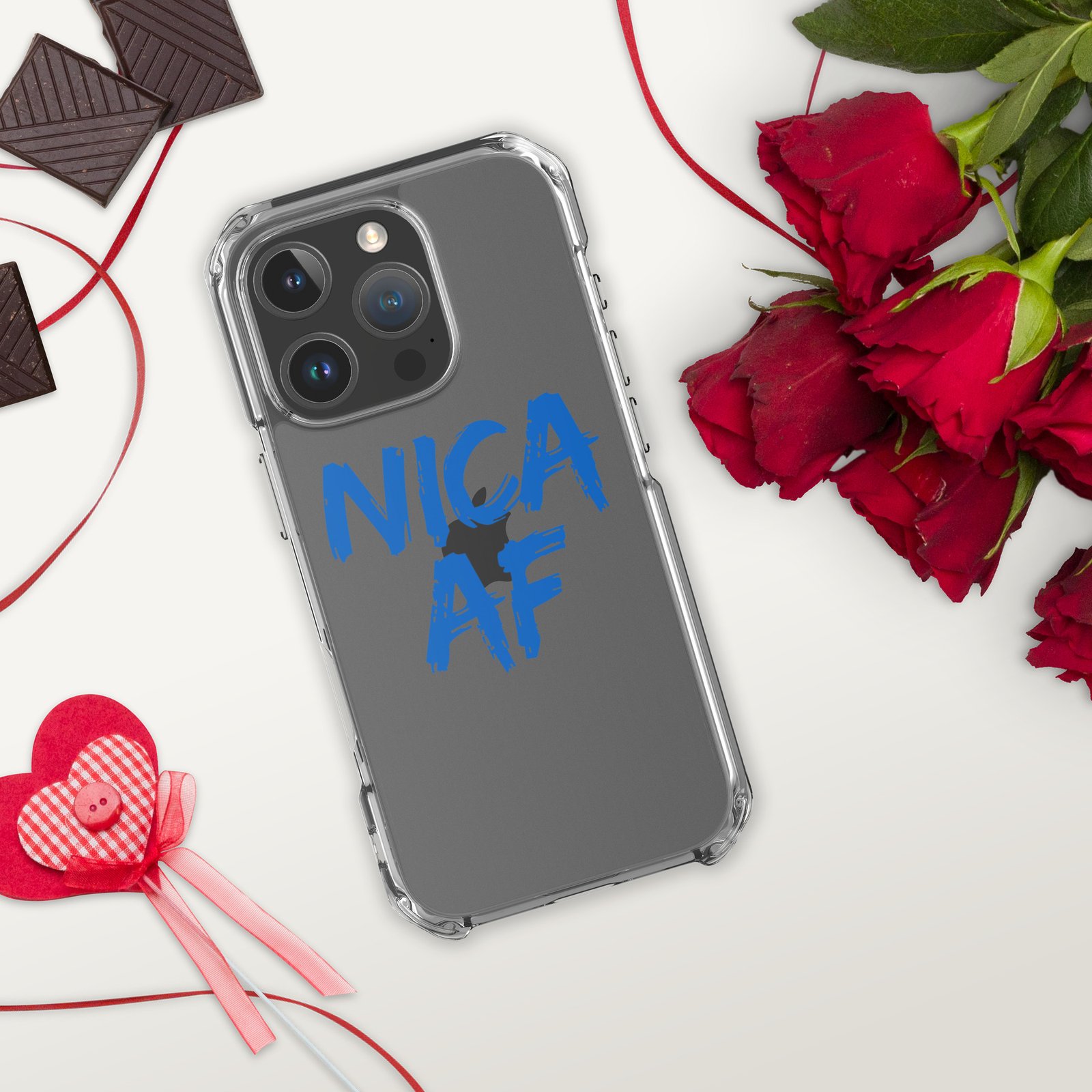 Clear Case for iPhone®- NICA AF Funny - Image 44