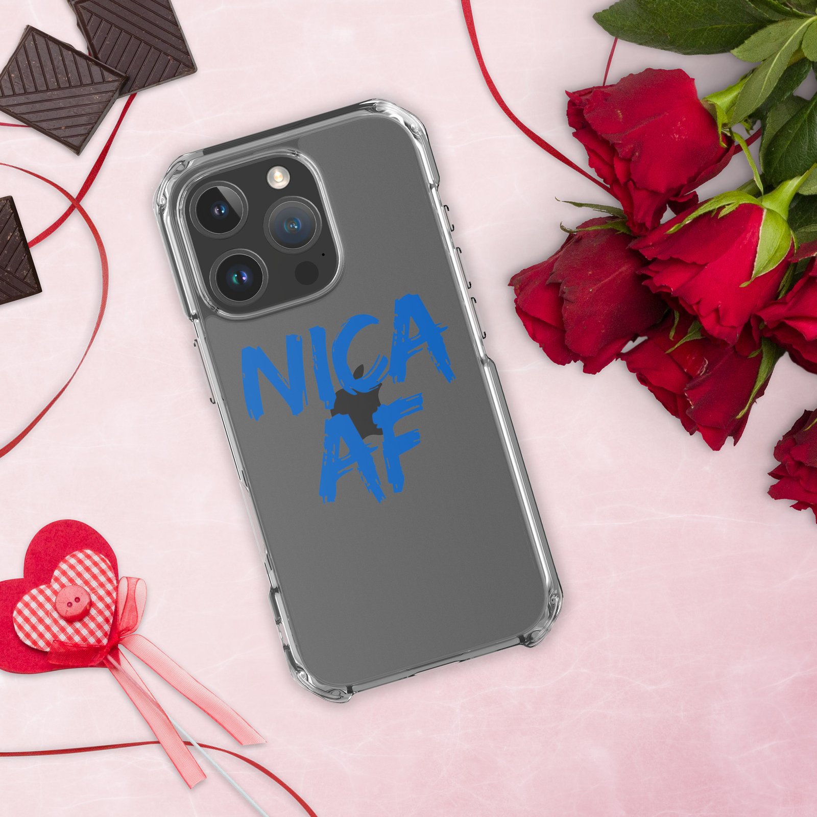 Clear Case for iPhone®- NICA AF Funny - Image 43