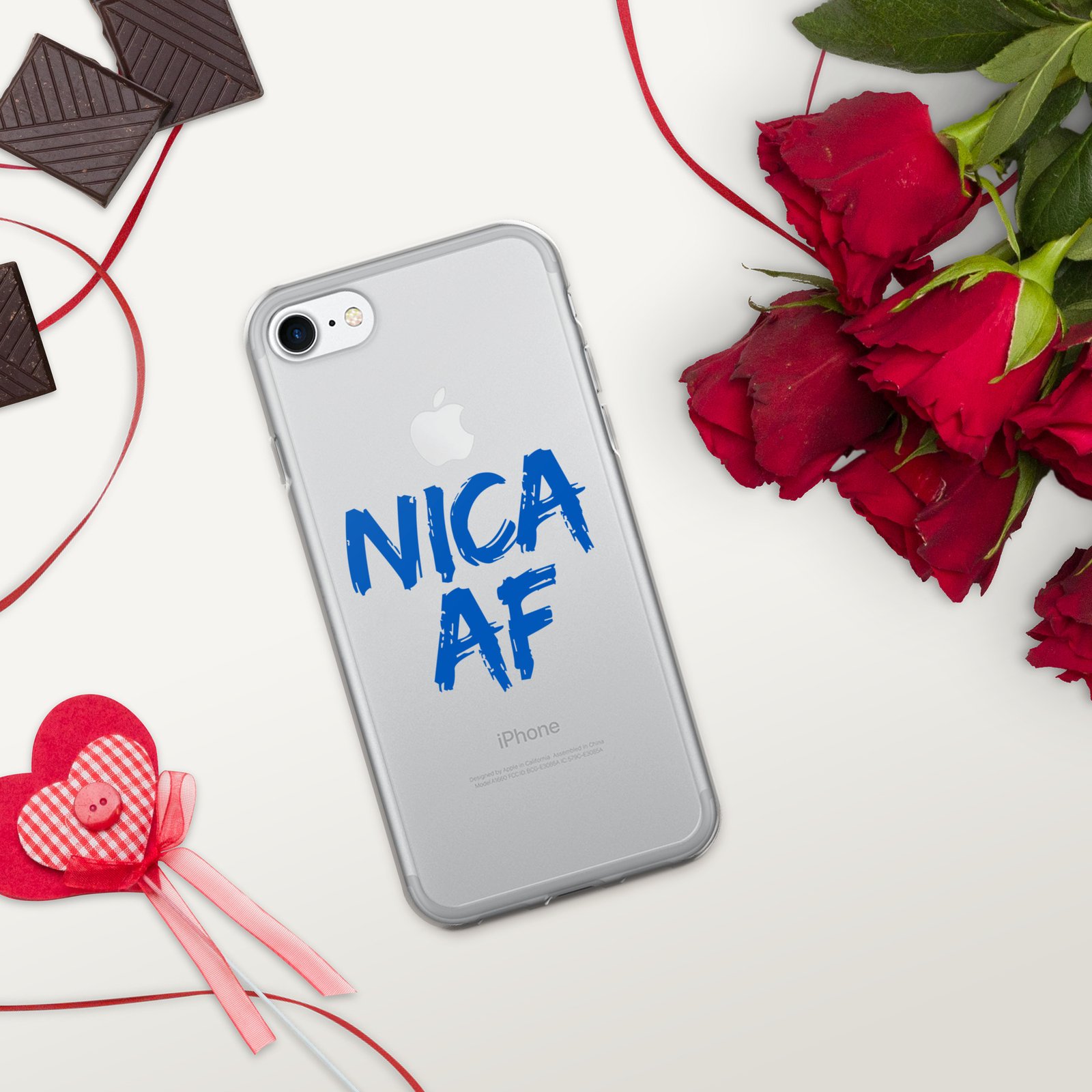 Clear Case for iPhone®- NICA AF Funny - Image 48