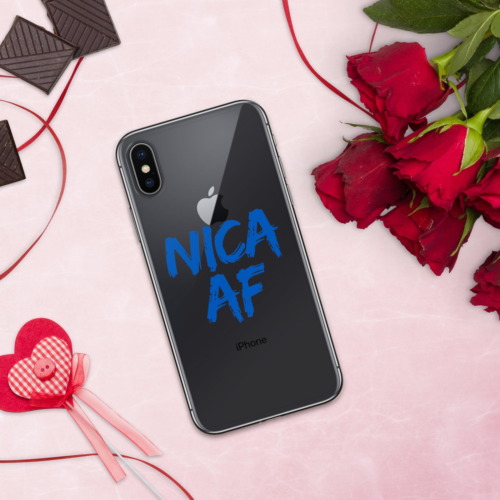 Clear Case for iPhone®- NICA AF Funny - Image 54