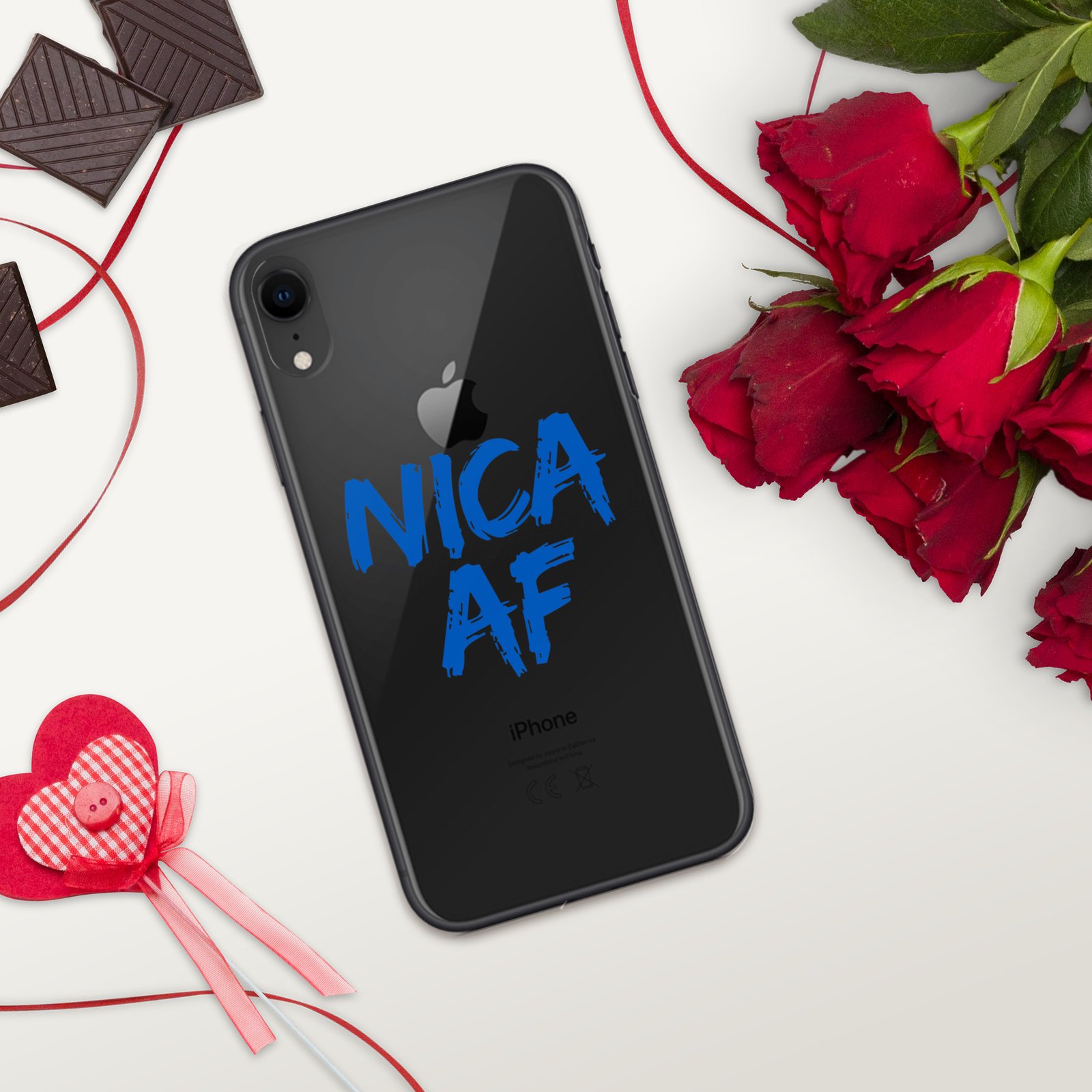 Clear Case for iPhone®- NICA AF Funny - Image 51