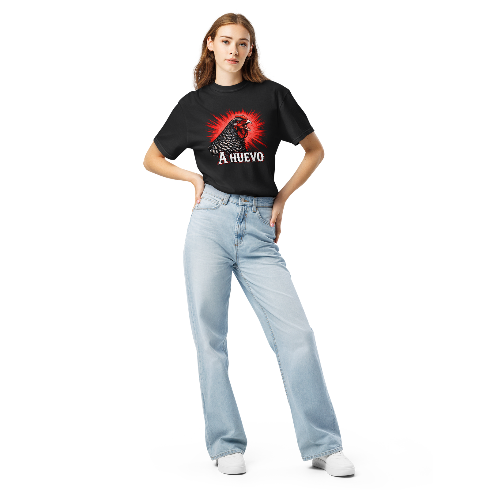 A Huevo Chicken T-Shirt – Funny Nicaraguan Slang Graphic Tee, Unisex Streetwear Shirt - Image 2