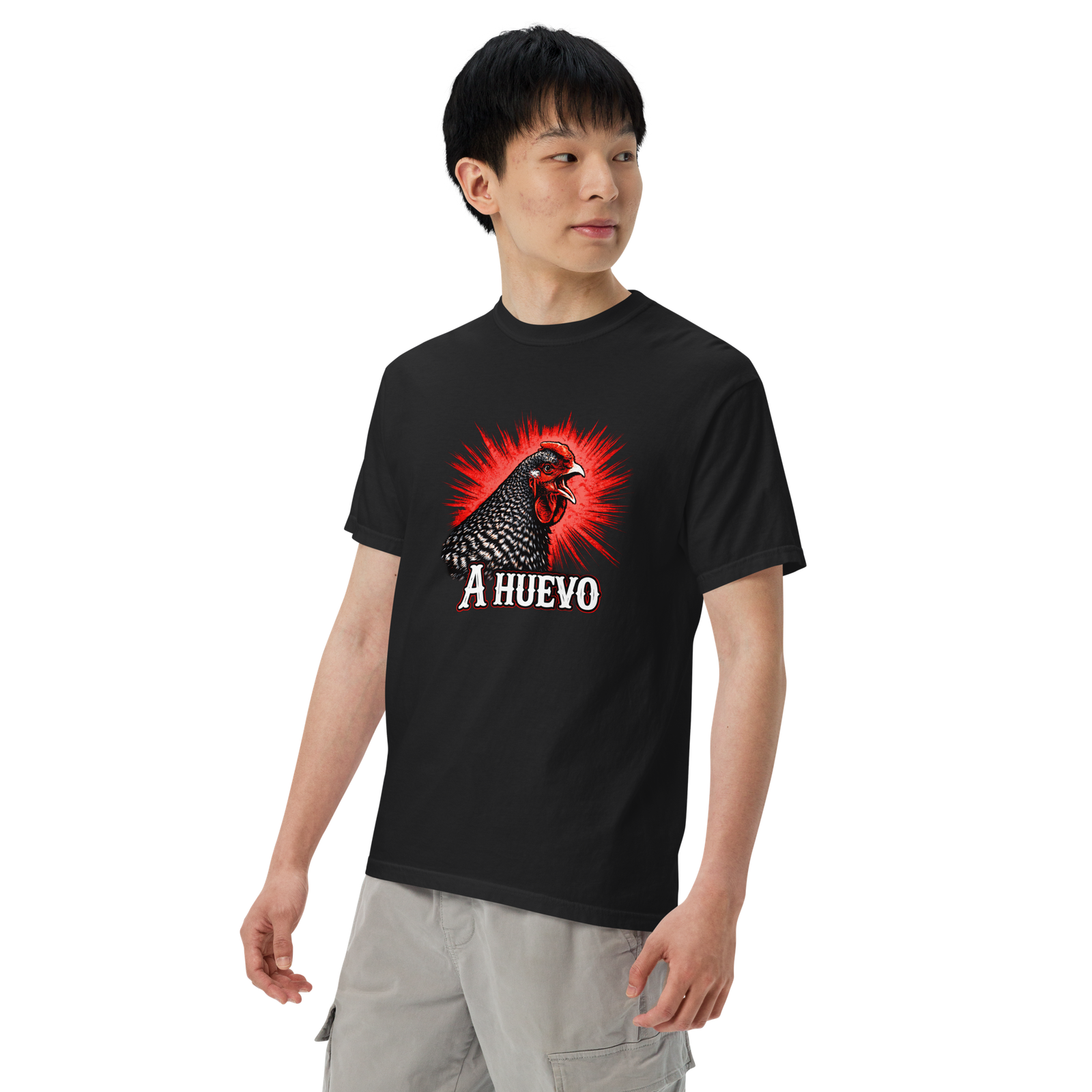 A Huevo Chicken T-Shirt – Funny Nicaraguan Slang Graphic Tee, Unisex Streetwear Shirt - Image 5