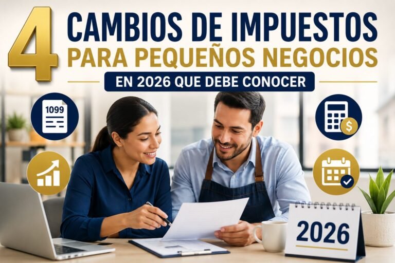 4 cambios de impuestos para pequeños negocios en 2026
