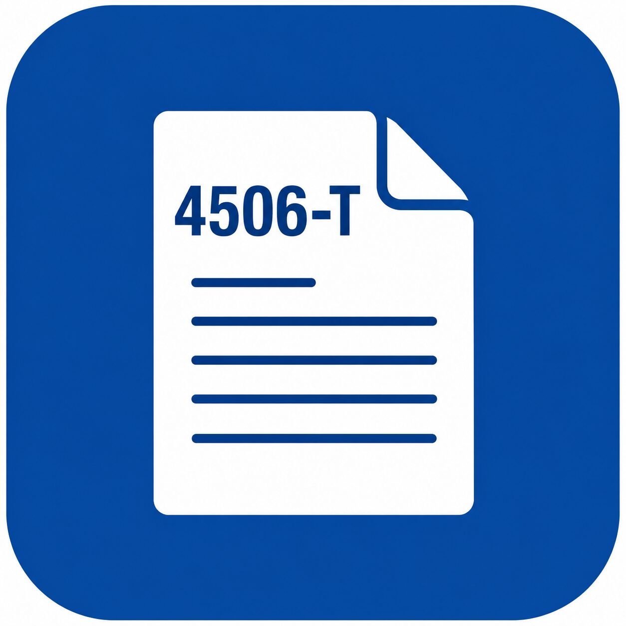 Formulario 4506-T — Transcripts del IRS
