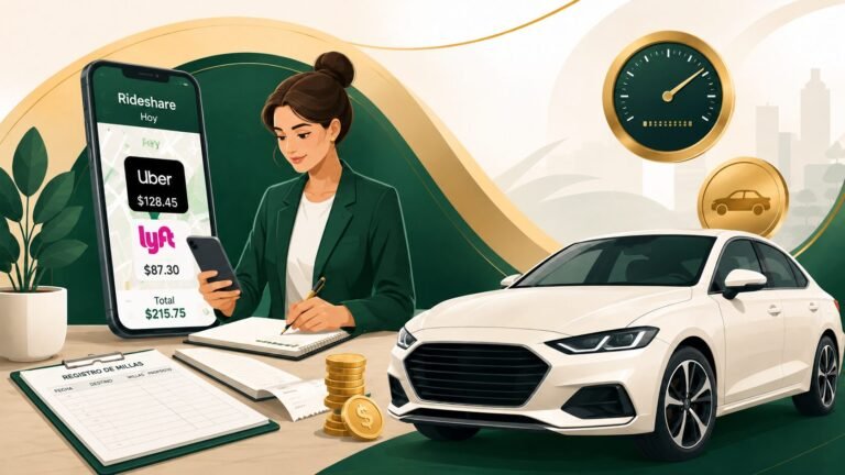 Milla IRS 2026 para Uber, Lyft y trabajadores independientes que usan su vehículo para negocios